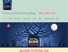 Tablet Screenshot of derbyboabfestival.org.au